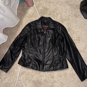 Wilson Women's Classic Black Leather Jacket